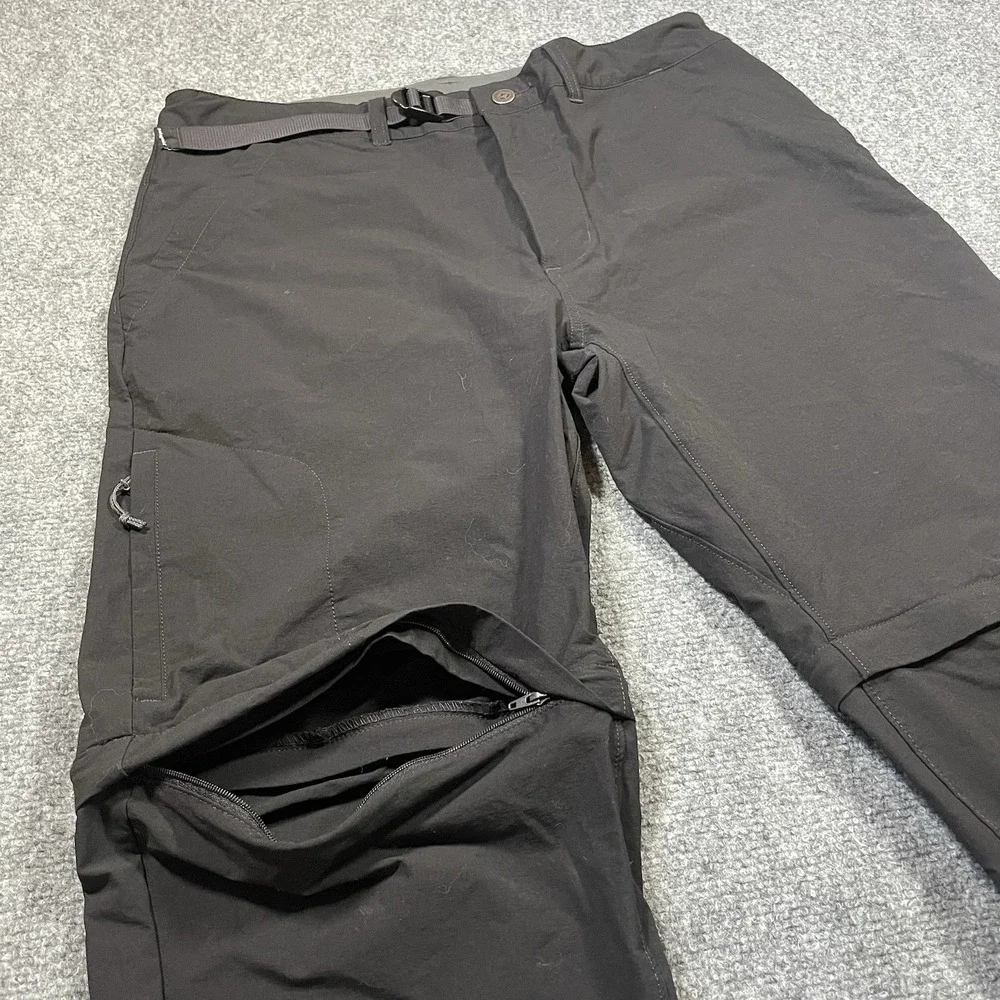 Patagonia Quandary Zip off Convertible Pants Men's 36 Black Hiking Gorpcore
